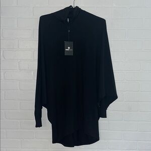 STYLEWE Womens Top Elegant Black Cowl Neck Long Sleeve Top Fall Winter Layer NWT